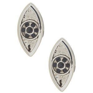 House Of Harlow 1960 Silver Evil Eye Stud Earrings
